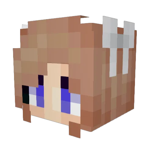 darksayder Minecraft avatar head, 3D render