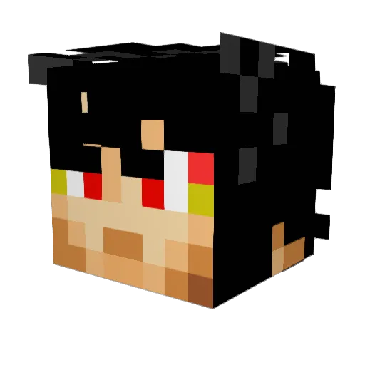 darkshades1 Minecraft avatar head, 3D render