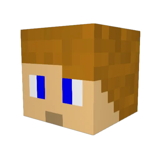 darkshadow1216 Minecraft avatar head, 3D render