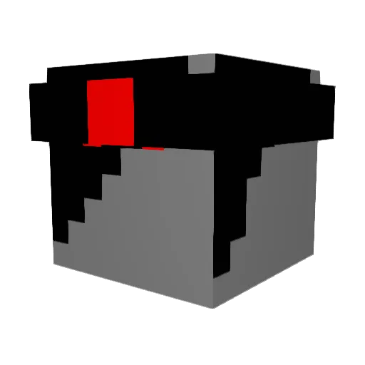 darkshadow1818 Minecraft avatar head, 3D render