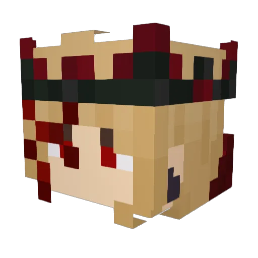 darkshroud25 Minecraft avatar head, 3D render