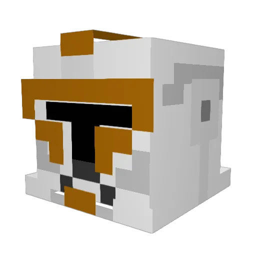darksidenova Minecraft avatar head, 3D render
