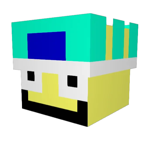 darksneeker Minecraft avatar head, 3D render