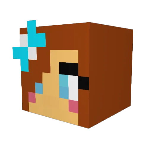 darksol147 Minecraft avatar head, 3D render