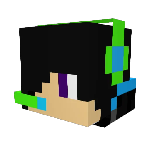 darksomos39 Minecraft avatar head, 3D render