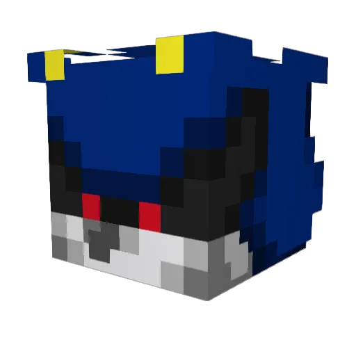darkspinesonic56 Minecraft avatar head, 3D render