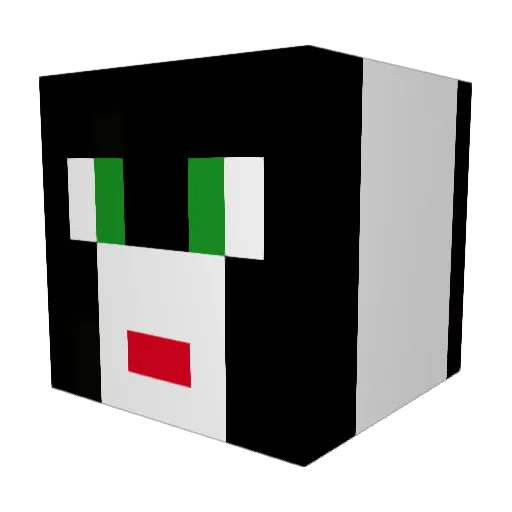 darkstein_ Minecraft avatar head, 3D render