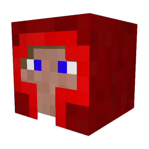 darktriller Minecraft avatar head, 3D render