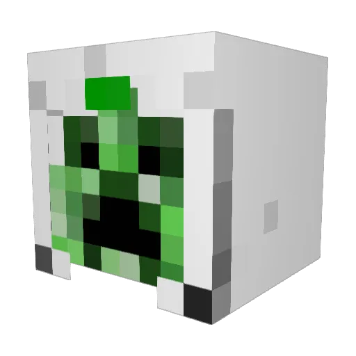 darkturnip Minecraft avatar head, 3D render