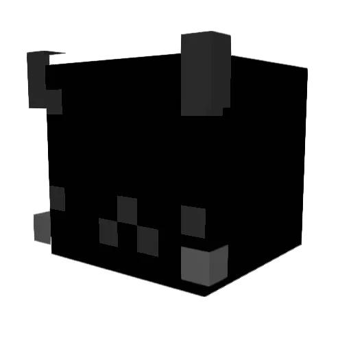 darkunit Minecraft avatar head, 3D render
