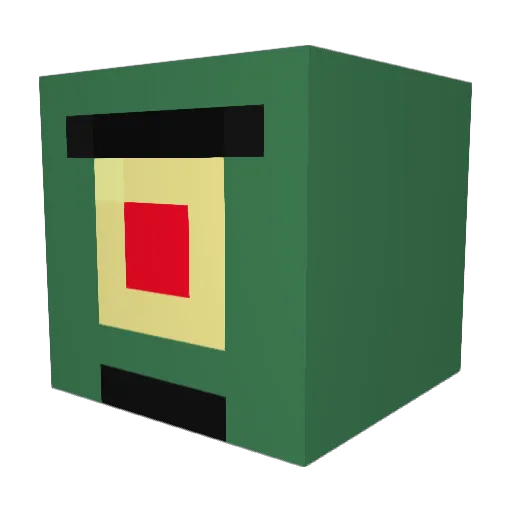 darkust Minecraft avatar head, 3D render