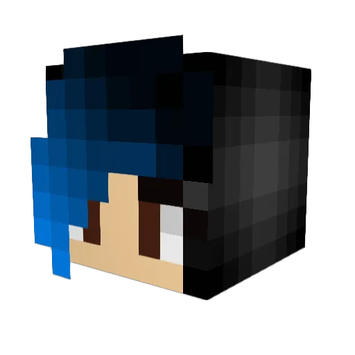 darkviper7 Minecraft avatar head, 3D render