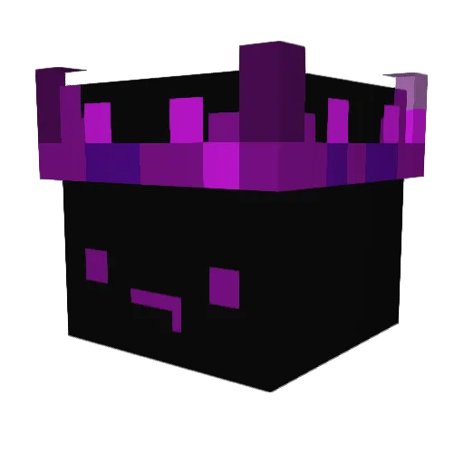 darkwng Minecraft avatar head, 3D render