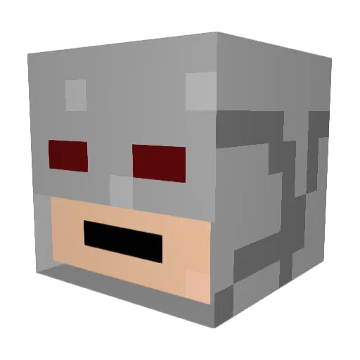 darkwolf1260 Minecraft avatar head, 3D render