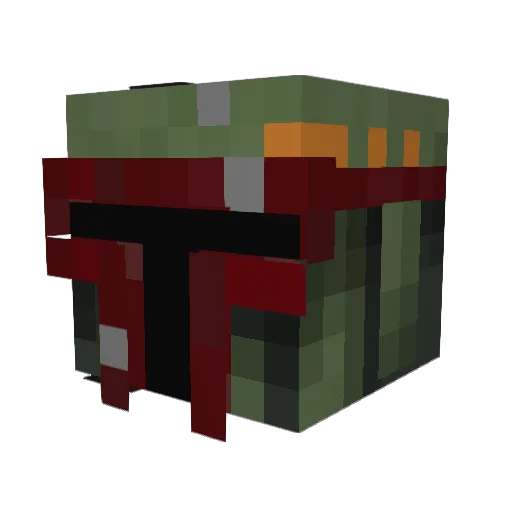 darkwolf36 Minecraft avatar head, 3D render