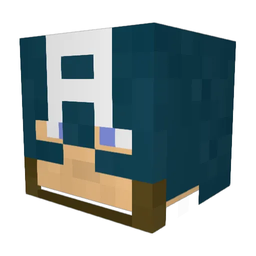 darkwolf827 Minecraft avatar head, 3D render