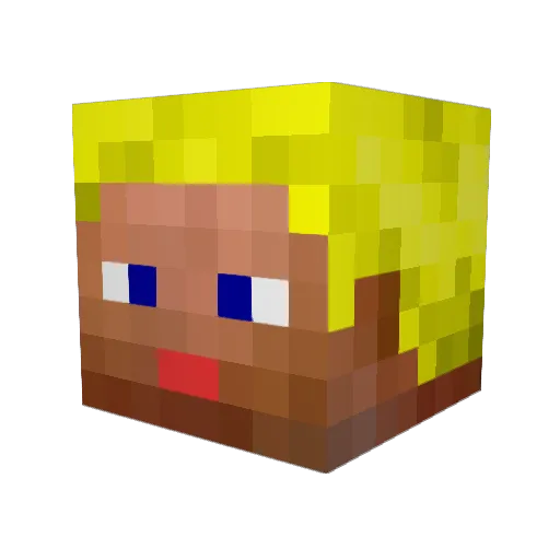 darkwolfe072 Minecraft avatar head, 3D render