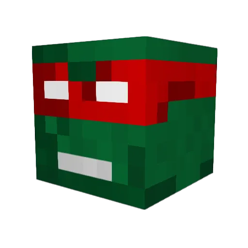 darkwoulf Minecraft avatar head, 3D render
