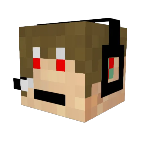 darkzombie57 Minecraft avatar head, 3D render