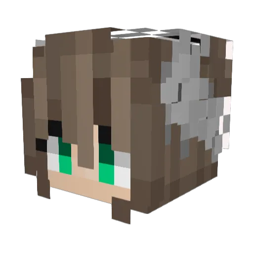 darla__ Minecraft avatar head, 3D render
