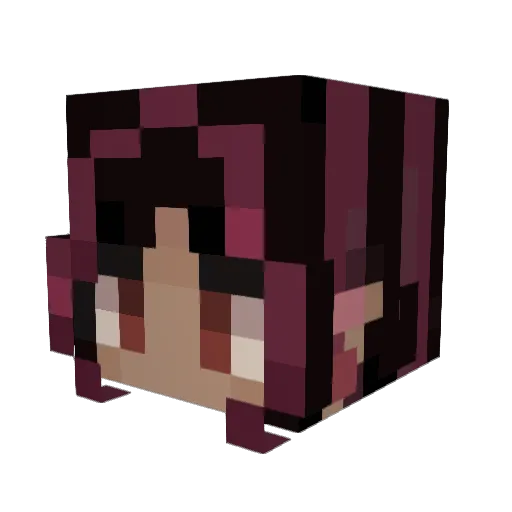 darlingexe Minecraft avatar head, 3D render