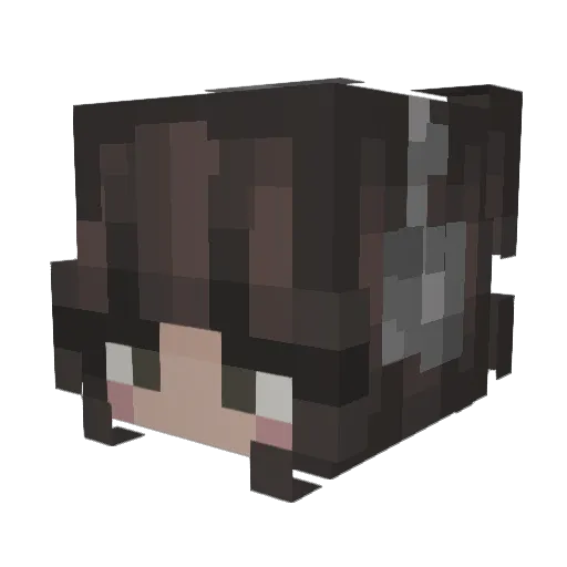 darlinggstar Minecraft avatar head, 3D render