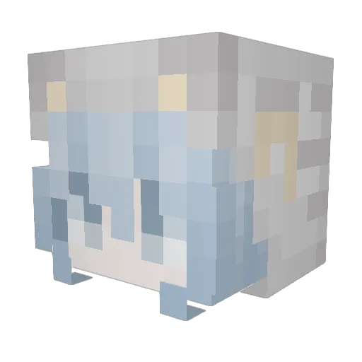 darlla Minecraft avatar head, 3D render