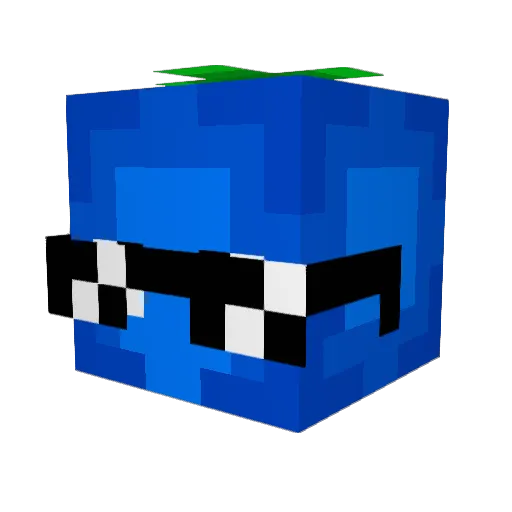 darlos78 Minecraft avatar head, 3D render