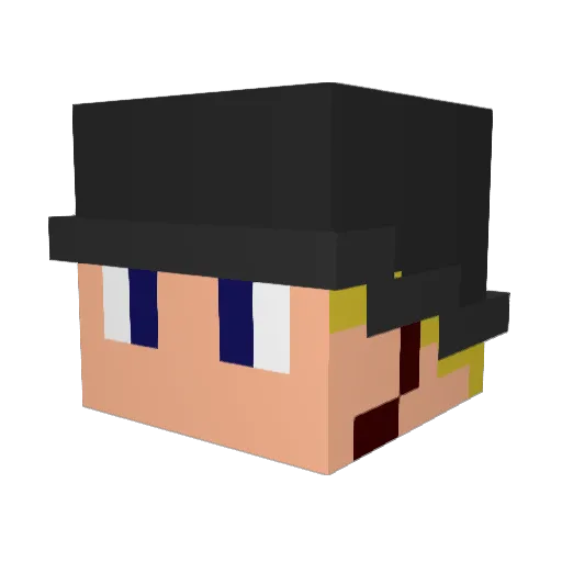 darnedaura49959 Minecraft avatar head, 3D render