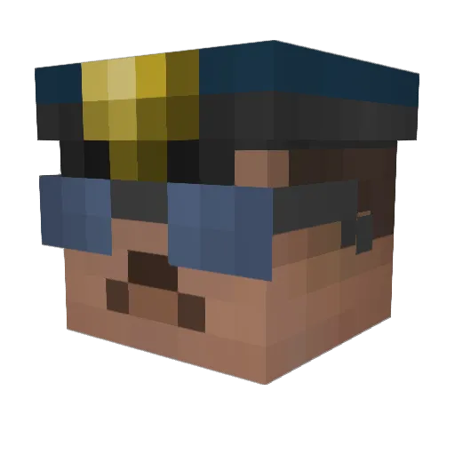 daro2224 Minecraft avatar head, 3D render