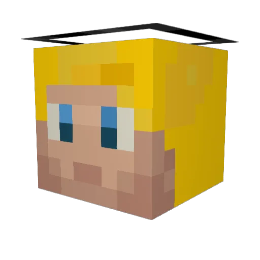 darowa09 Minecraft avatar head, 3D render