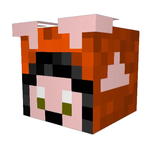 darren0704 Minecraft avatar head, 3D render