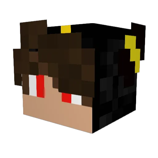 darren787 Minecraft avatar head, 3D render