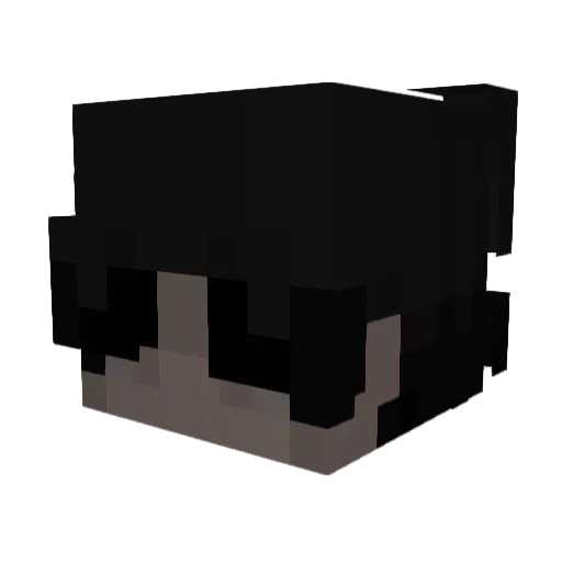 darrot Minecraft avatar head, 3D render