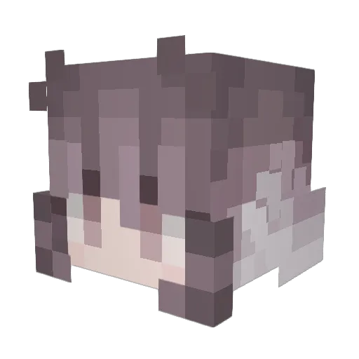 darsiel Minecraft avatar head, 3D render