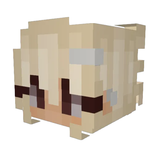 dart__goblin Minecraft avatar head, 3D render