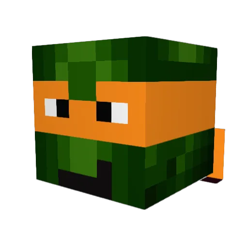 dartfore Minecraft avatar head, 3D render