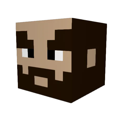 dartfrogfreak Minecraft avatar head, 3D render