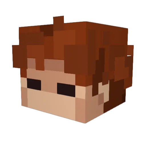 darth_akai Minecraft avatar head, 3D render