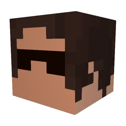 darth_tingle Minecraft avatar head, 3D render
