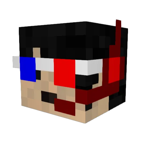 darthelvis Minecraft avatar head, 3D render