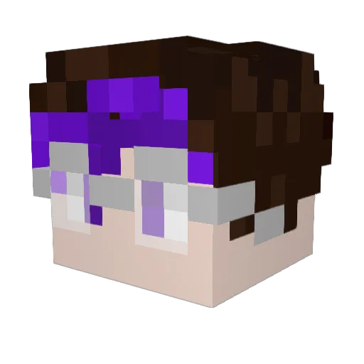 darthhawk Minecraft avatar head, 3D render