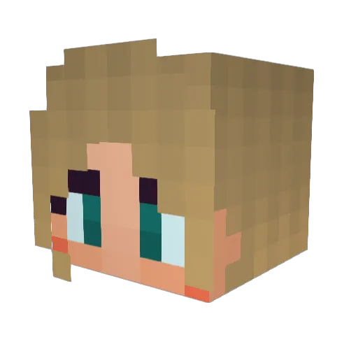 darthlydious Minecraft avatar head, 3D render