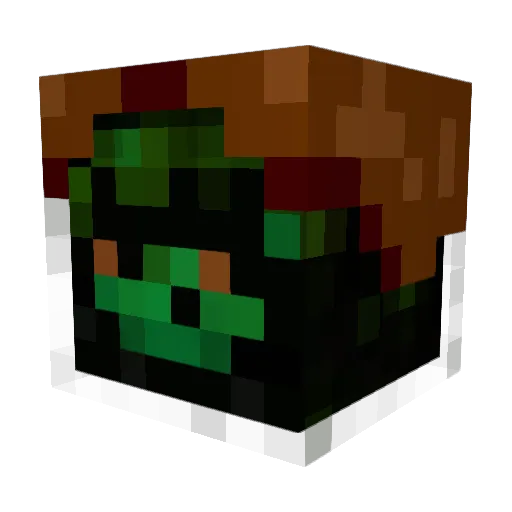 darthslug Minecraft avatar head, 3D render