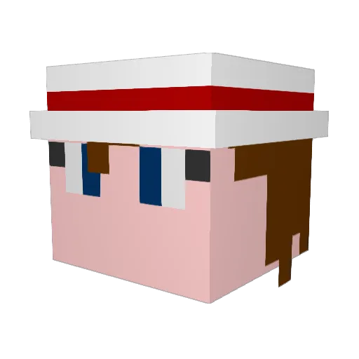 darthsuck Minecraft avatar head, 3D render
