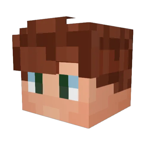 darthvader1121 Minecraft avatar head, 3D render