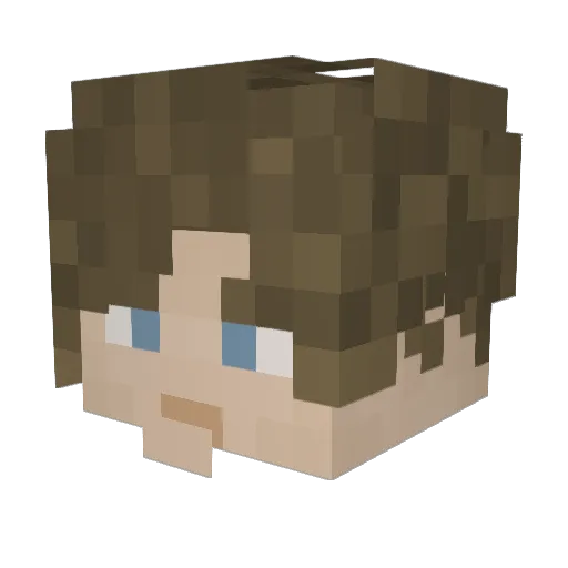 darthvader66140 Minecraft avatar head, 3D render