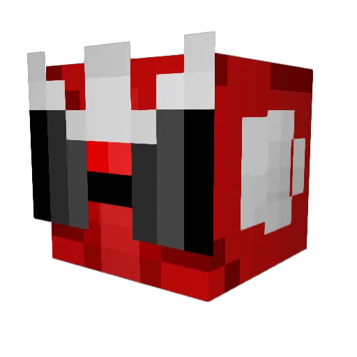 darthventor Minecraft avatar head, 3D render