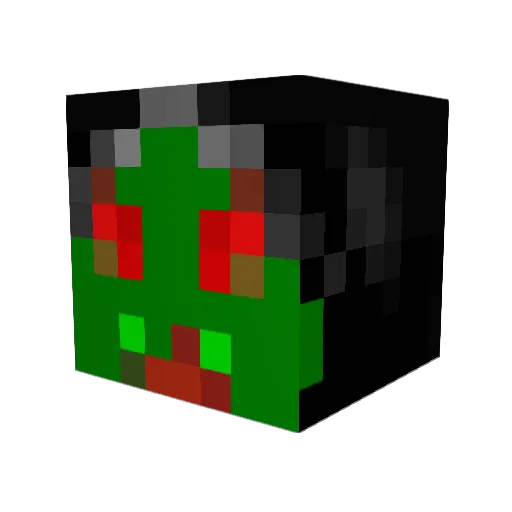 darthvyper Minecraft avatar head, 3D render