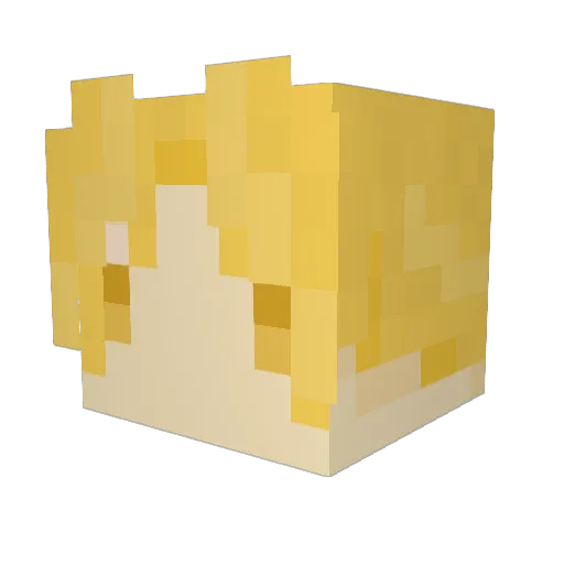 darts_ Minecraft avatar head, 3D render